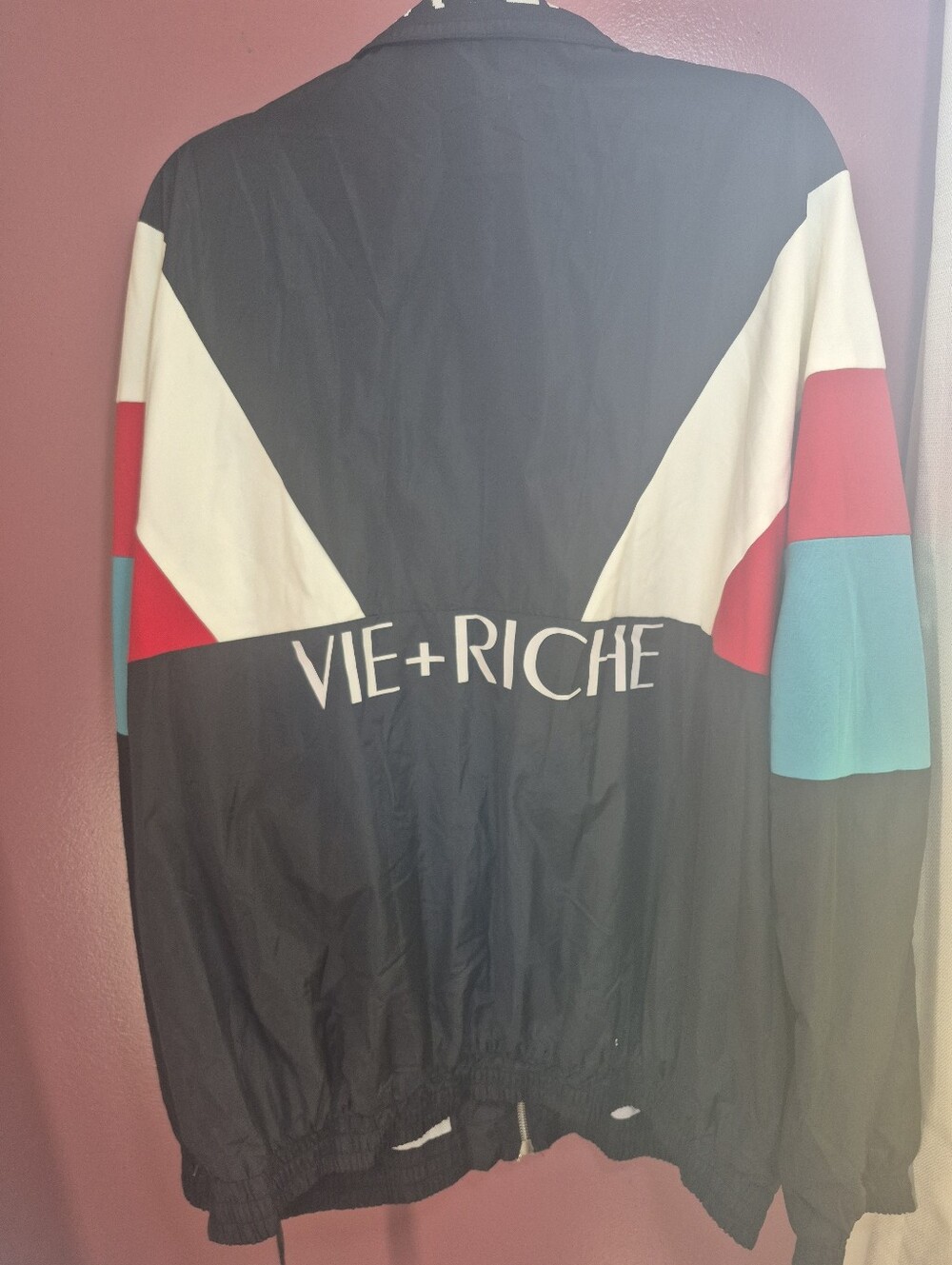 Vie & Riche Colorblock Retro Style Windbreaker - Size 3XL - Picture 4 of 7